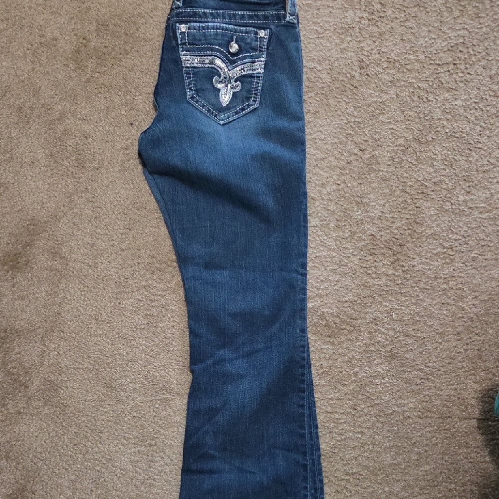 Rock Revival Jeans with Embellished Pocket